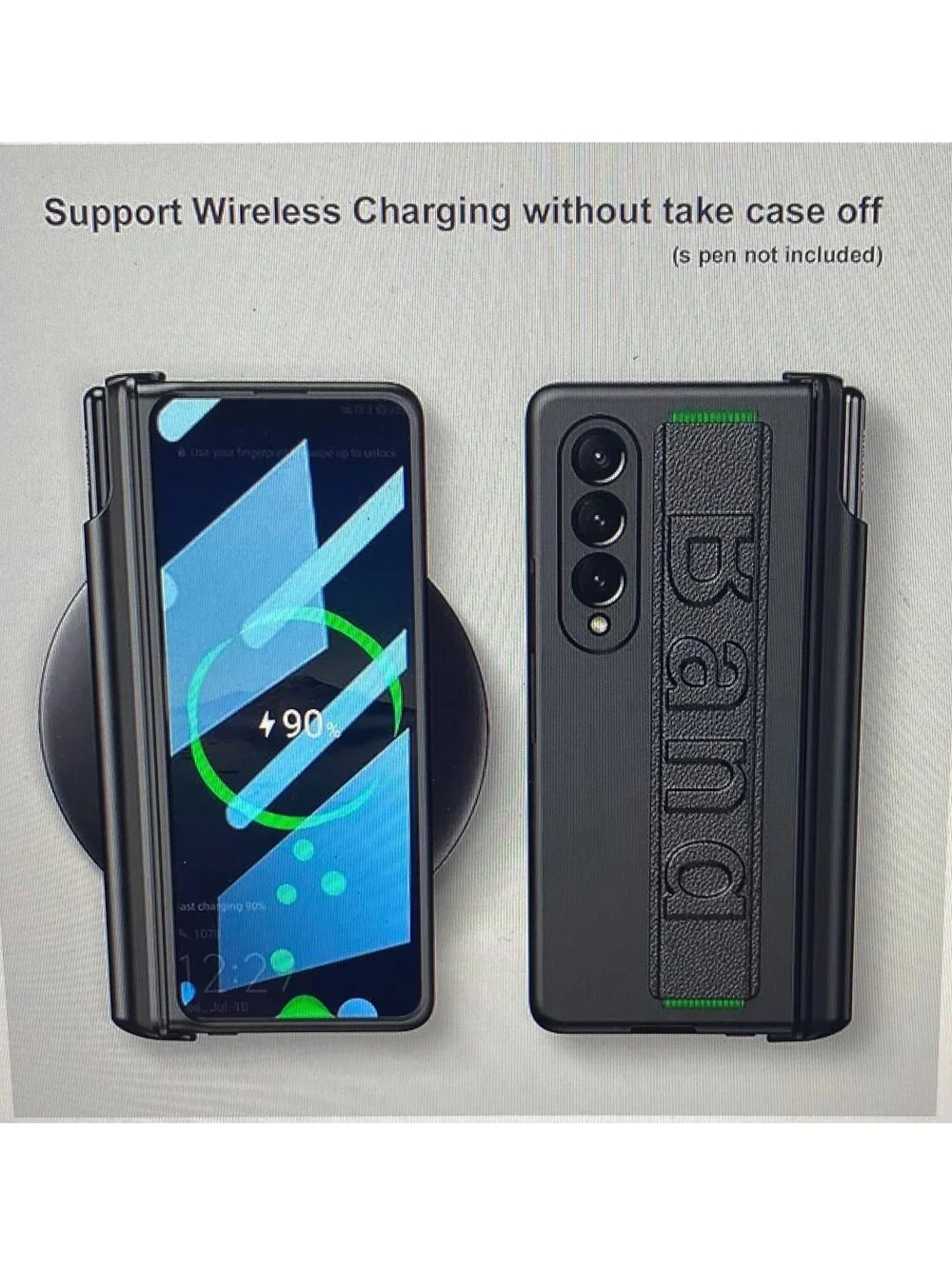 Libeagle Case for Samsung Galaxy Z Fold3 Black
